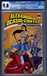 Alexandria Ocasio Cortez and The Freshman Force #1 CGC 9.8 (Devils Due, 2019) Washington Warrior Edition 