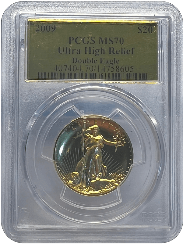 2009 $20 Ultra High Relief Double Eagle PCGS MS 70