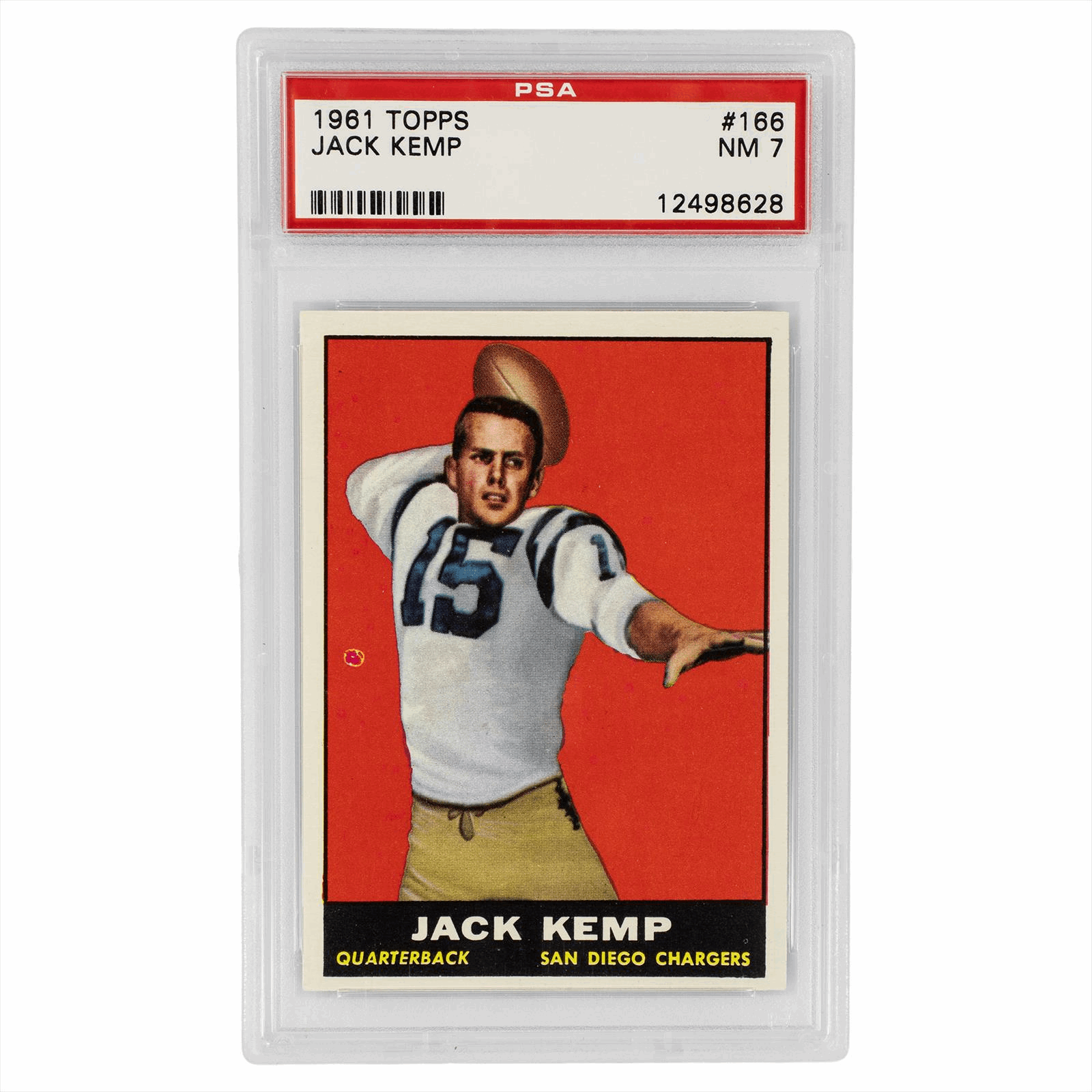 1961 Topps Jack Kemp #166 PSA NM 7 Cert #12498628