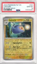 2024 Pokemon Paf En Lanturn Reverse Holo #021 PSA Gem Mt 10 