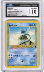 2002 Pokemon Black Star Promos Pokemon League Articuno #48 CGC GEM MT 10 