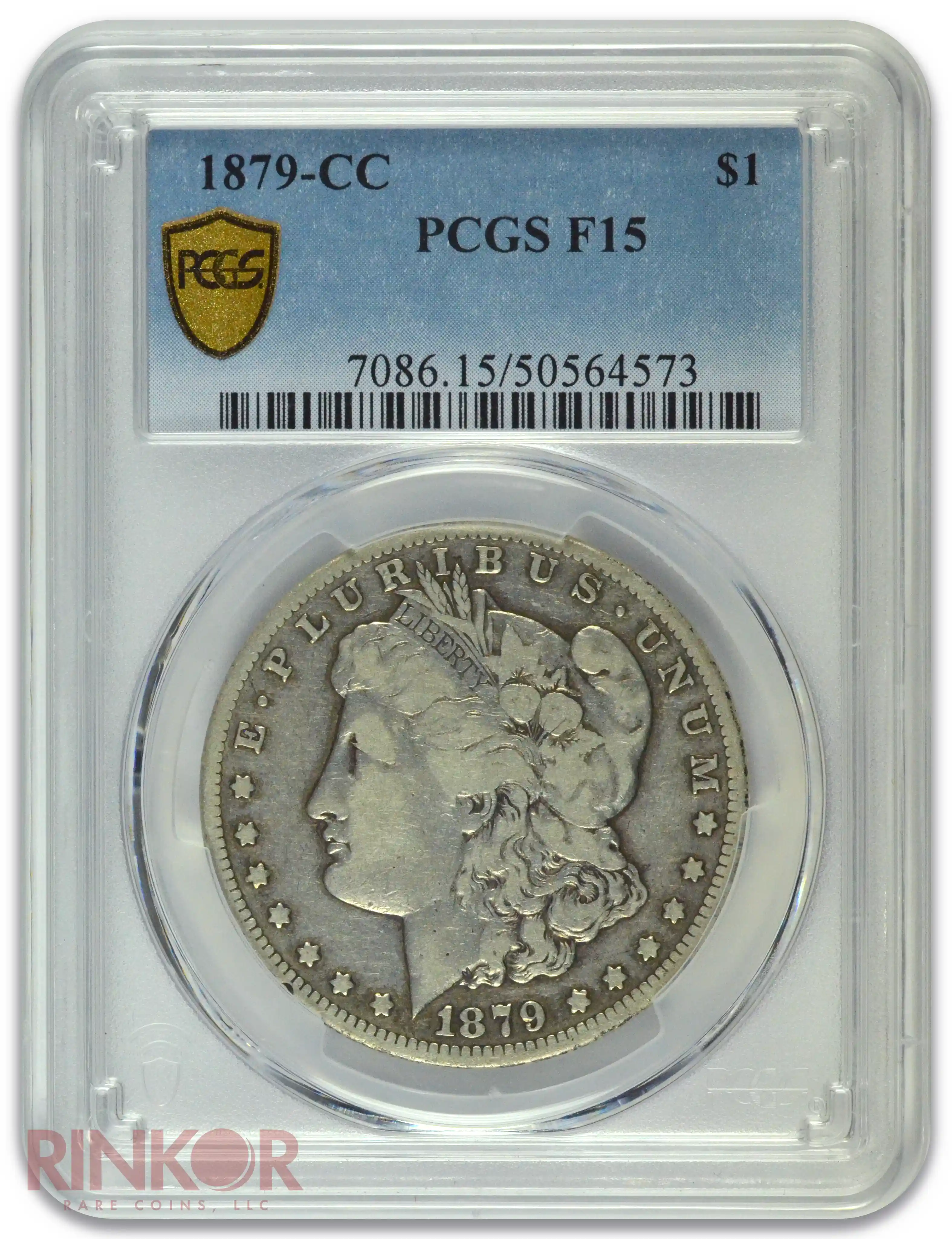 1879-CC $1 Morgan Dollar PCGS F-15