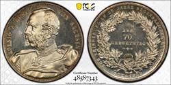 1898 King Albert Silver Medal Saxony PCGS SP63 