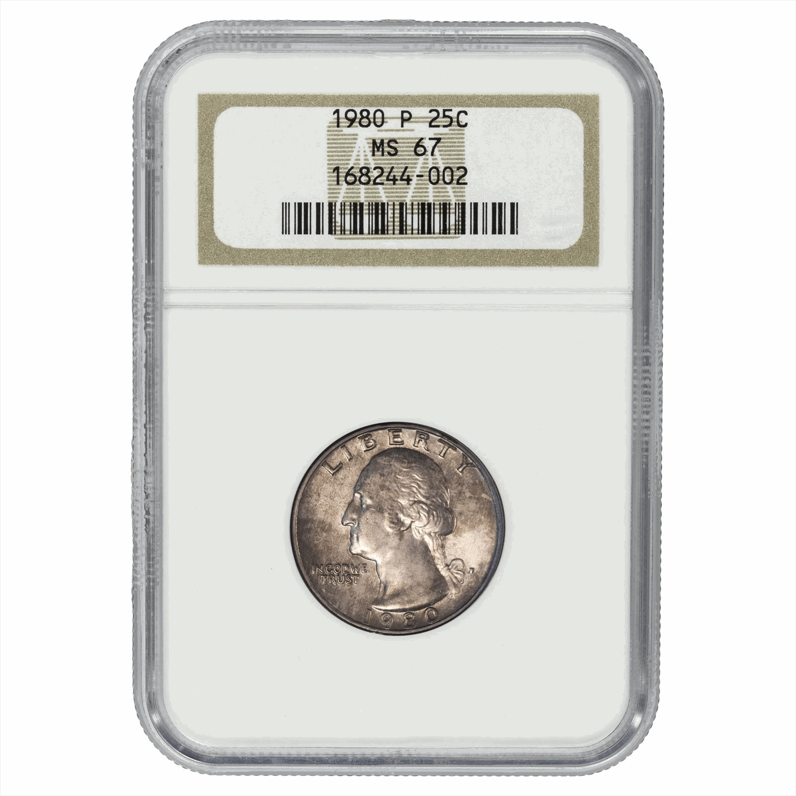 1980-P Washington Quarter 25C NGC MS 67