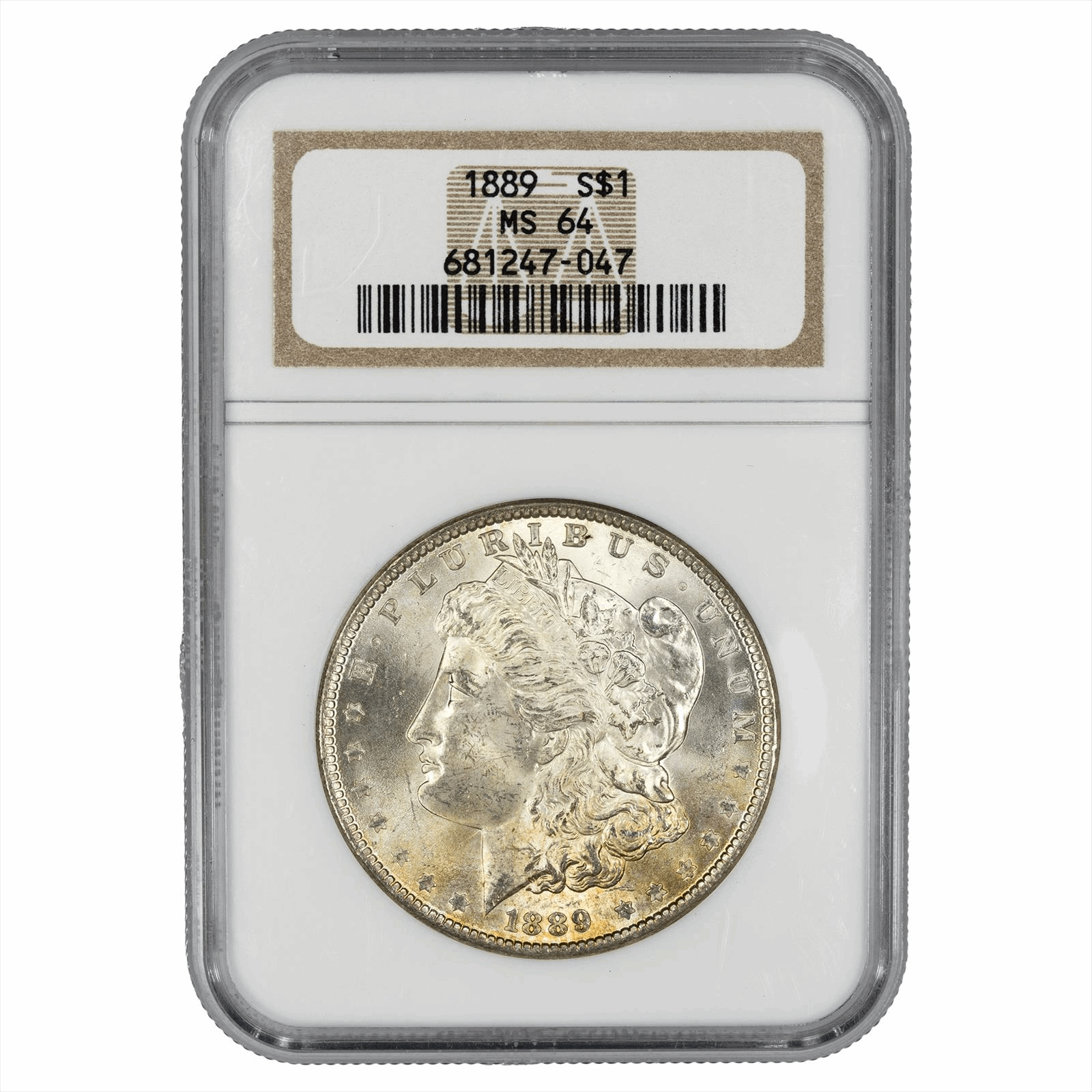 1889 Morgan Silver Dollar $1 NGC MS 64 