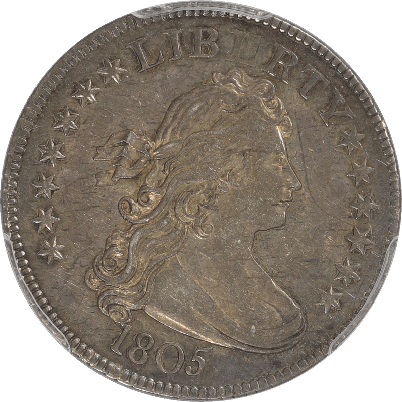1805 Draped Bust Quarter 25c PCGS AU58 - Nice Original Coin