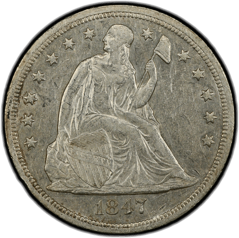 1841 $1 PCGS VF-30
