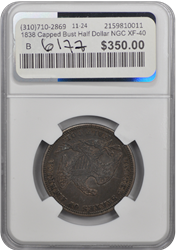 1838 Capped Bust Half Dollar NGC XF-40