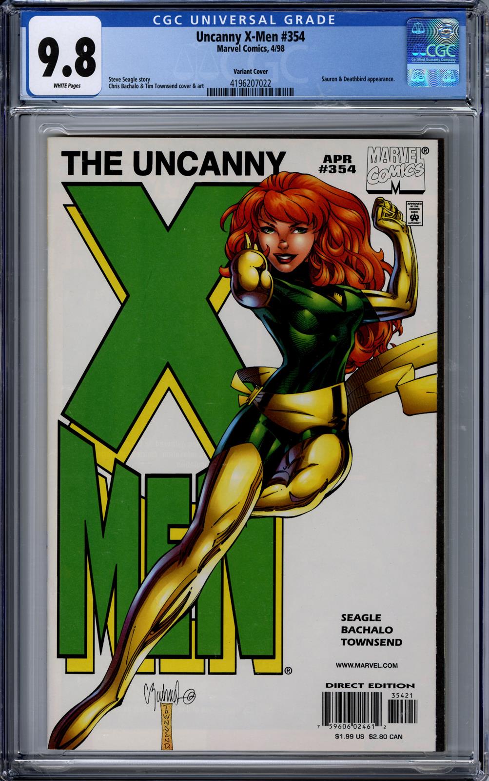 Uncanny X-Men #354 CGC 9.8 (Marvel, 1998) 