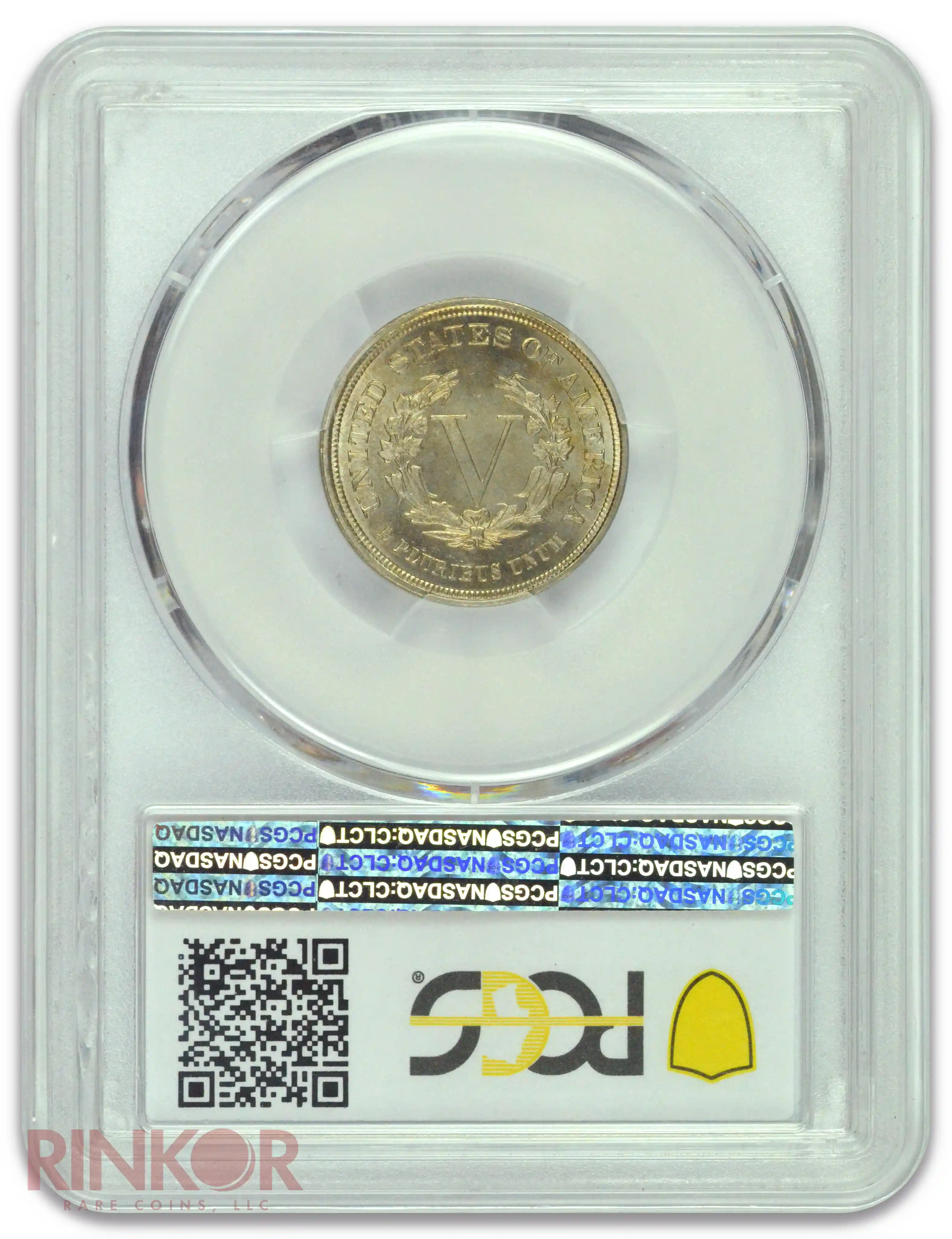 1883 Liberty V Nickel No Cents PCGS MS 66