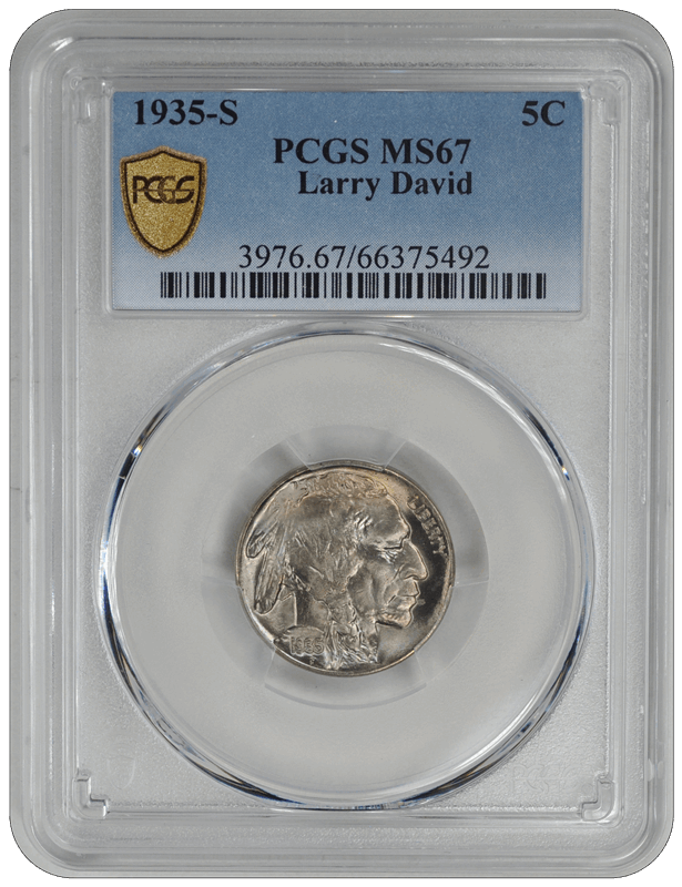 1935-S Buffalo PCGS MS 67