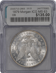 1879 Morgan ICG MS 63 