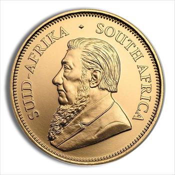 1 oz South Africa Gold Krugerrand (Year Varies)  other side