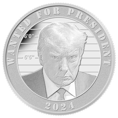 1 OZ DONALD J TRUMP SILVER ROUND 