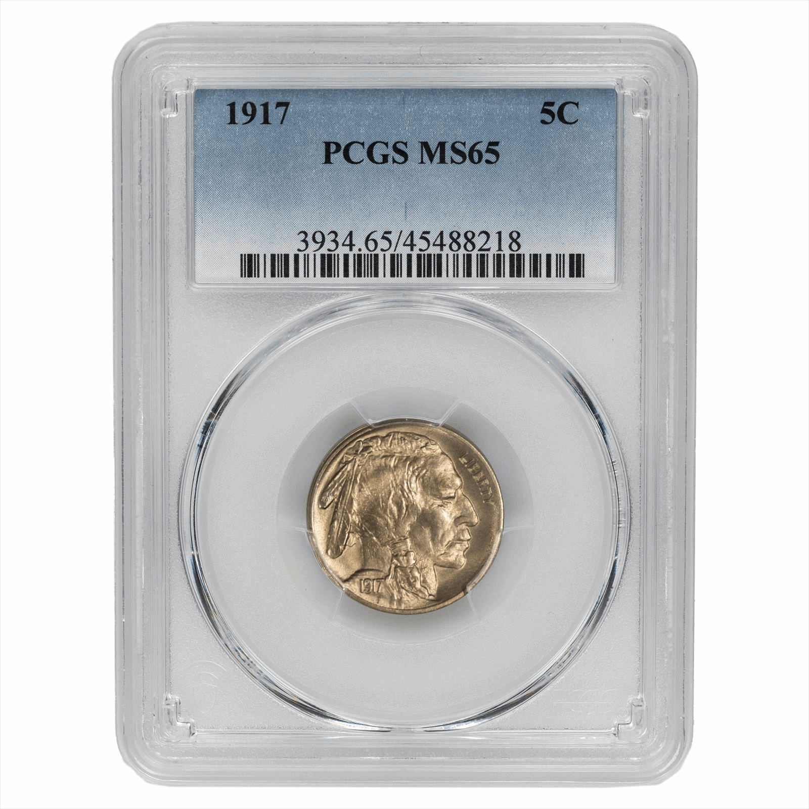 1917 Buffalo Nickel 5C PCGS MS 65