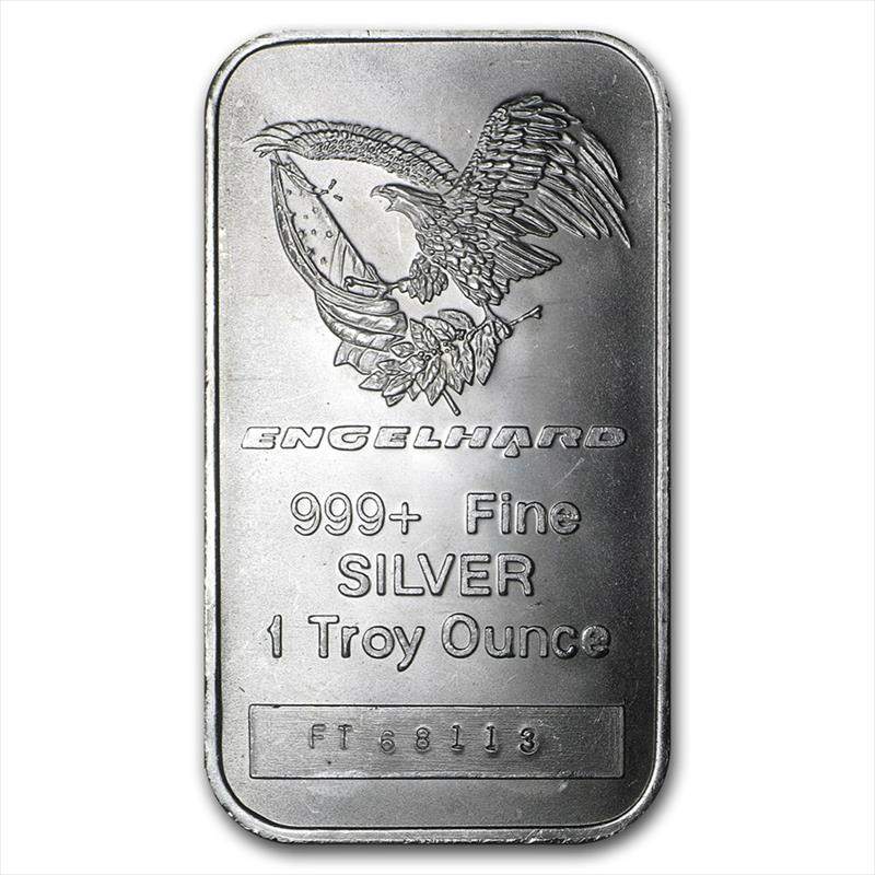 1 OZ SILVER BAR ENGELHARD 