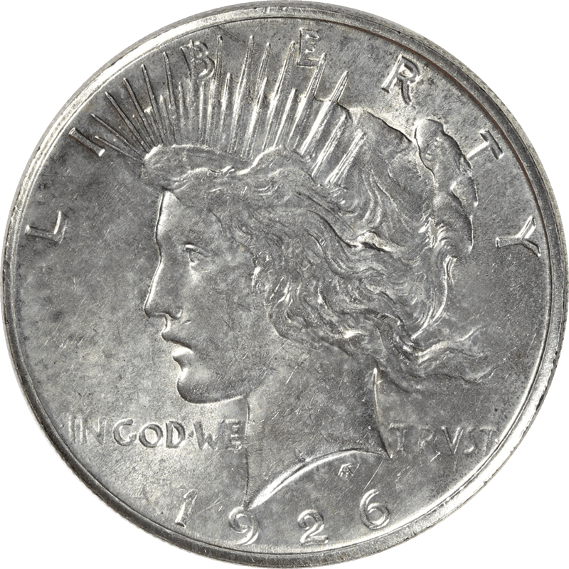 1926-S Peace Silver Dollar $1, Uncirculated