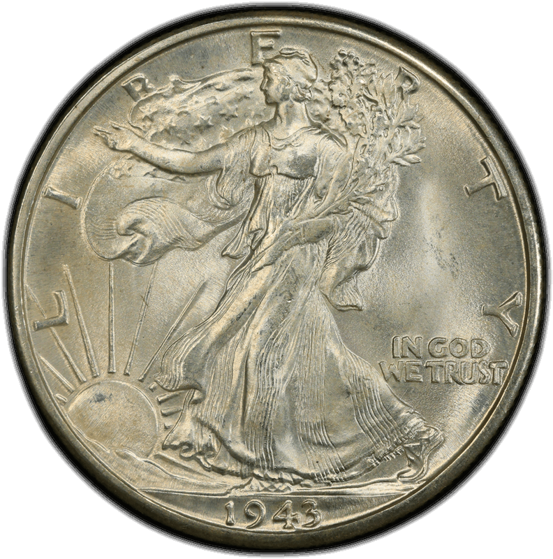 1943-D 50C PCGS MS 67 CAC