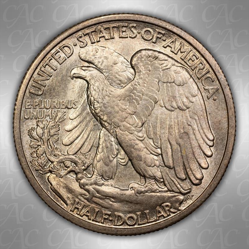 1916-S 50C CACG  MS 65 