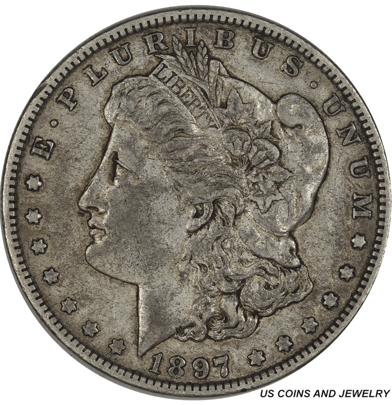 1897-O Morgan Silver Dollar, Very Fine+ Condition - Original Coin