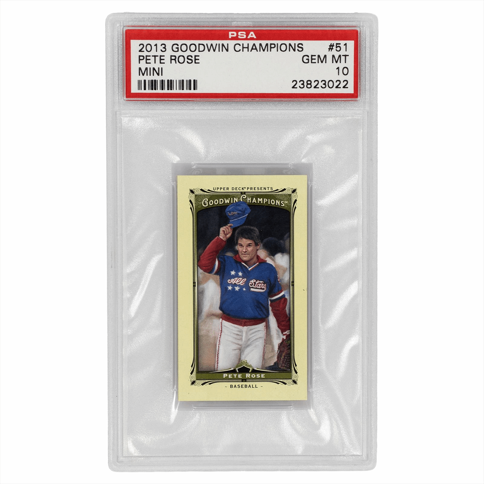 2013 Goodwin Champions Pete Rose #51 PSA GEM MT 10 