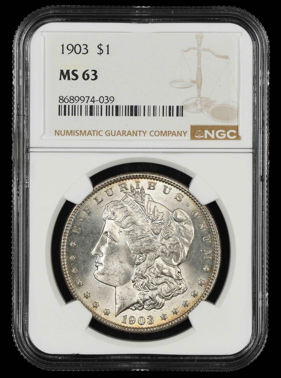 1903 $1 NGC MS63