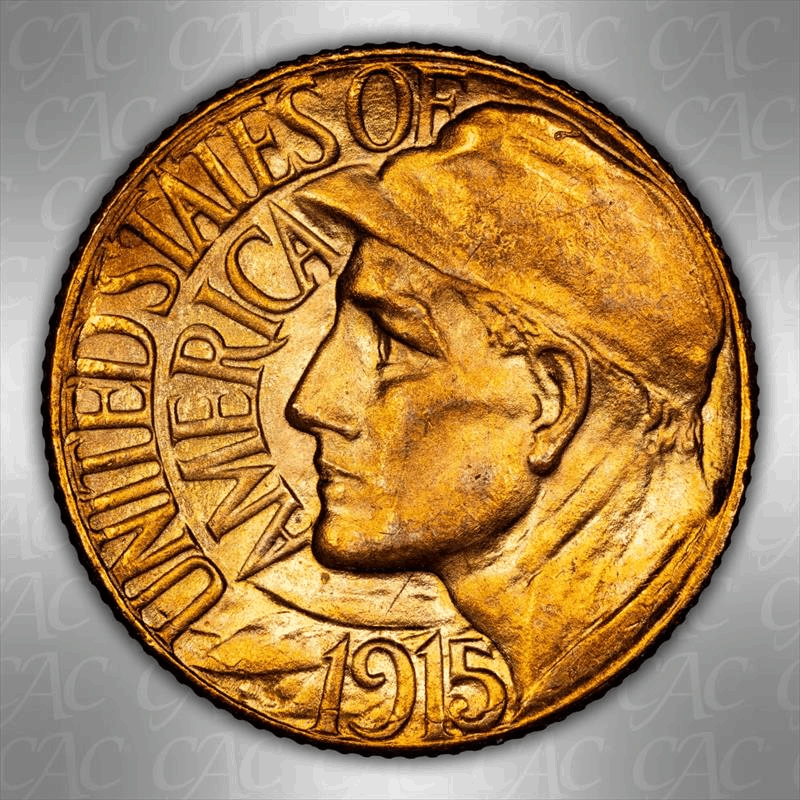 1915-S Panama-Pacific G$1 CACG MS 65