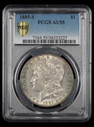 1885-S $1 PCGS AU-55