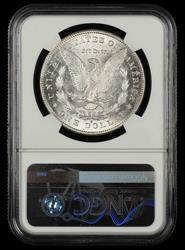 1878 S $1 VAM-17A Denticle Clash Hitlist 40 Bill Fivaz Signature Label NGC MS 62