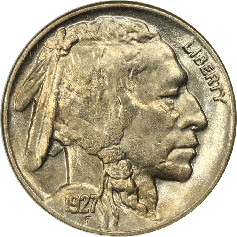 1927 Buffalo Nickel 5c, NGC MS 64 