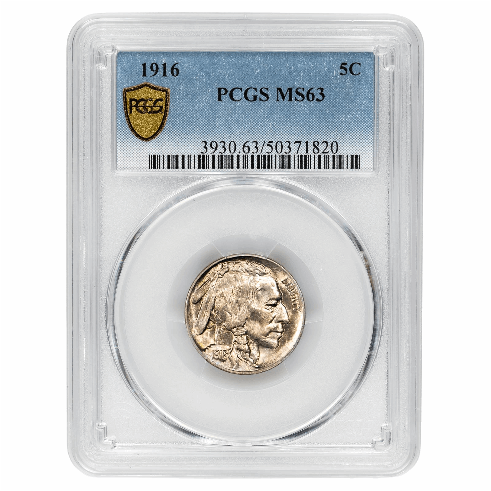 1916 Buffalo Nickel 5C PCGS MS 63