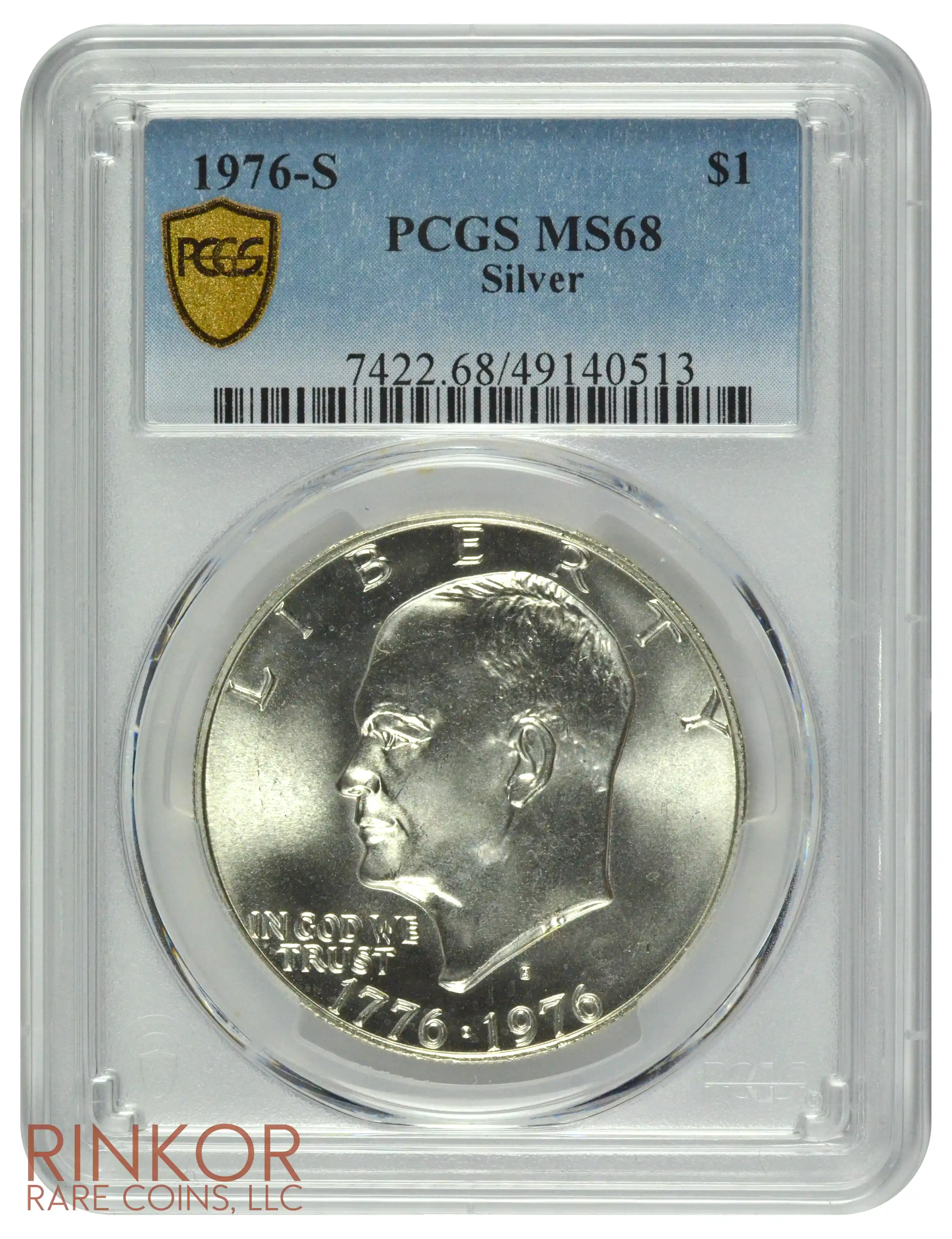 1976-S $1 Silver PCGS MS 68