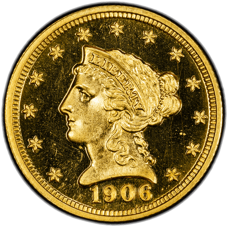 1906 $2.50 PCGS PR 65 CAM