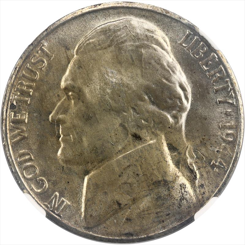 1944-S Jefferson War Nickel 5C NGC MS 67 - Nice Original Coin