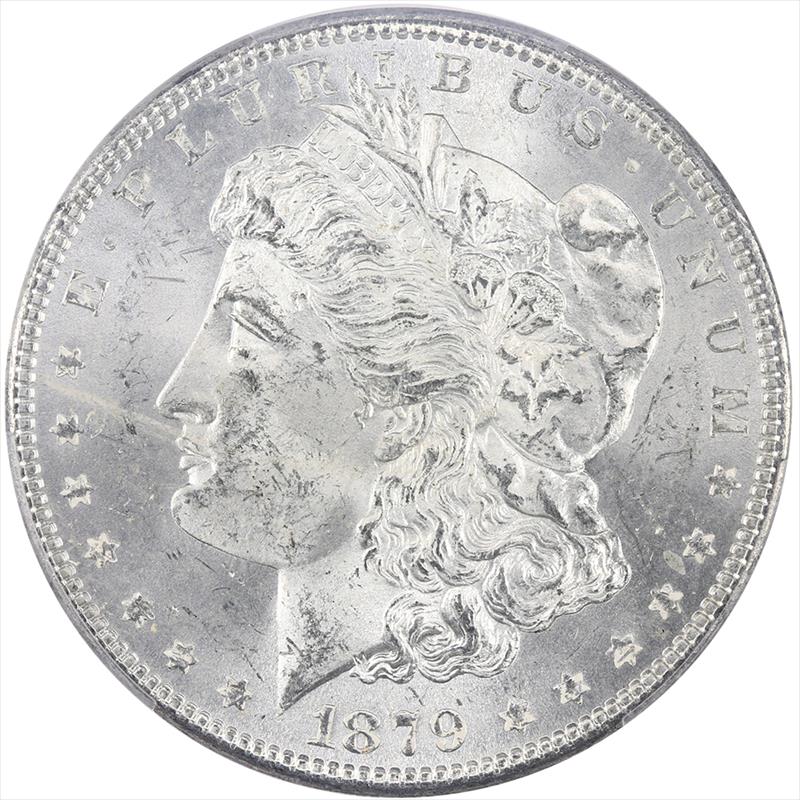 1879 Morgan Silver Dollar PCGS MS 63 - Nice Lustrous White Coin
