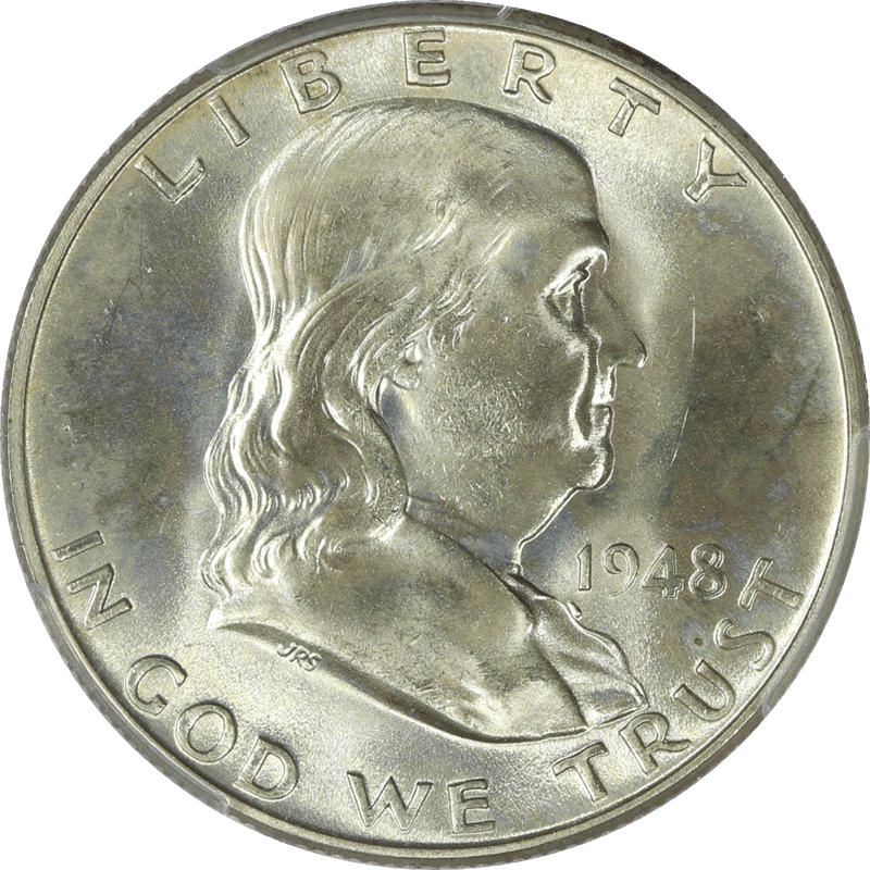 1948 Franklin Half Dollar 50C PCGS FBL 66+ CAC