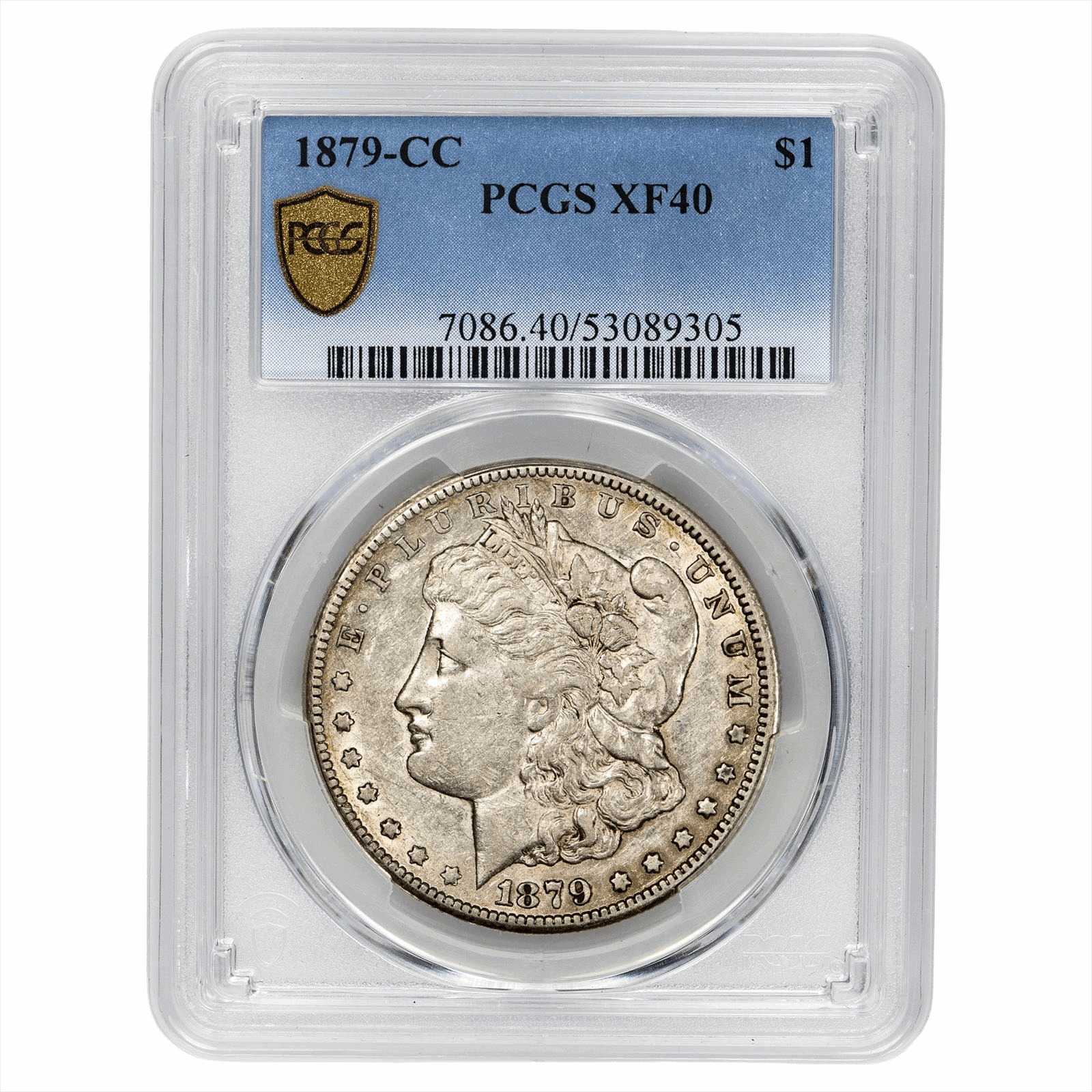 1879-CC Morgan Silver Dollar $1 PCGS XF 40