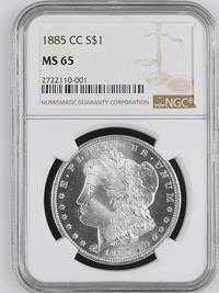 1885-CC $1 NGC MS65