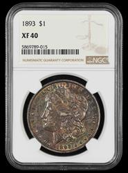 1893 $1 NGC XF-40