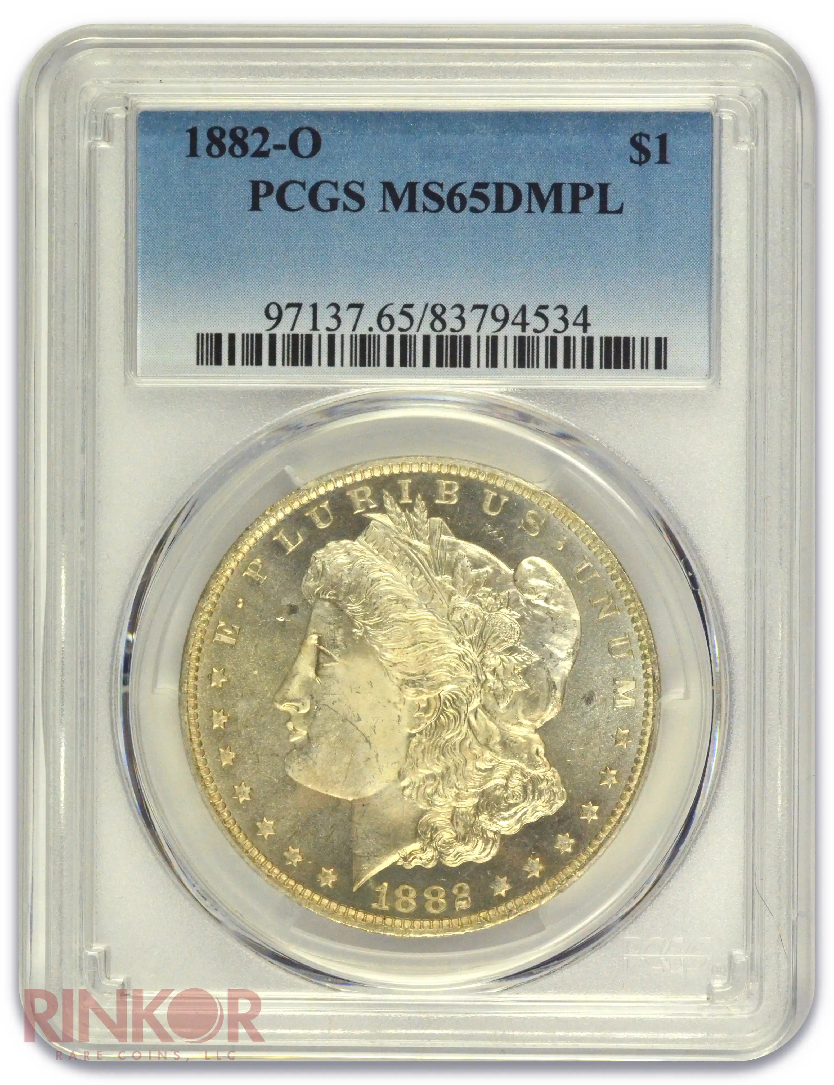 1882-O $1 Morgan Dollar PCGS MS 65 DMPL