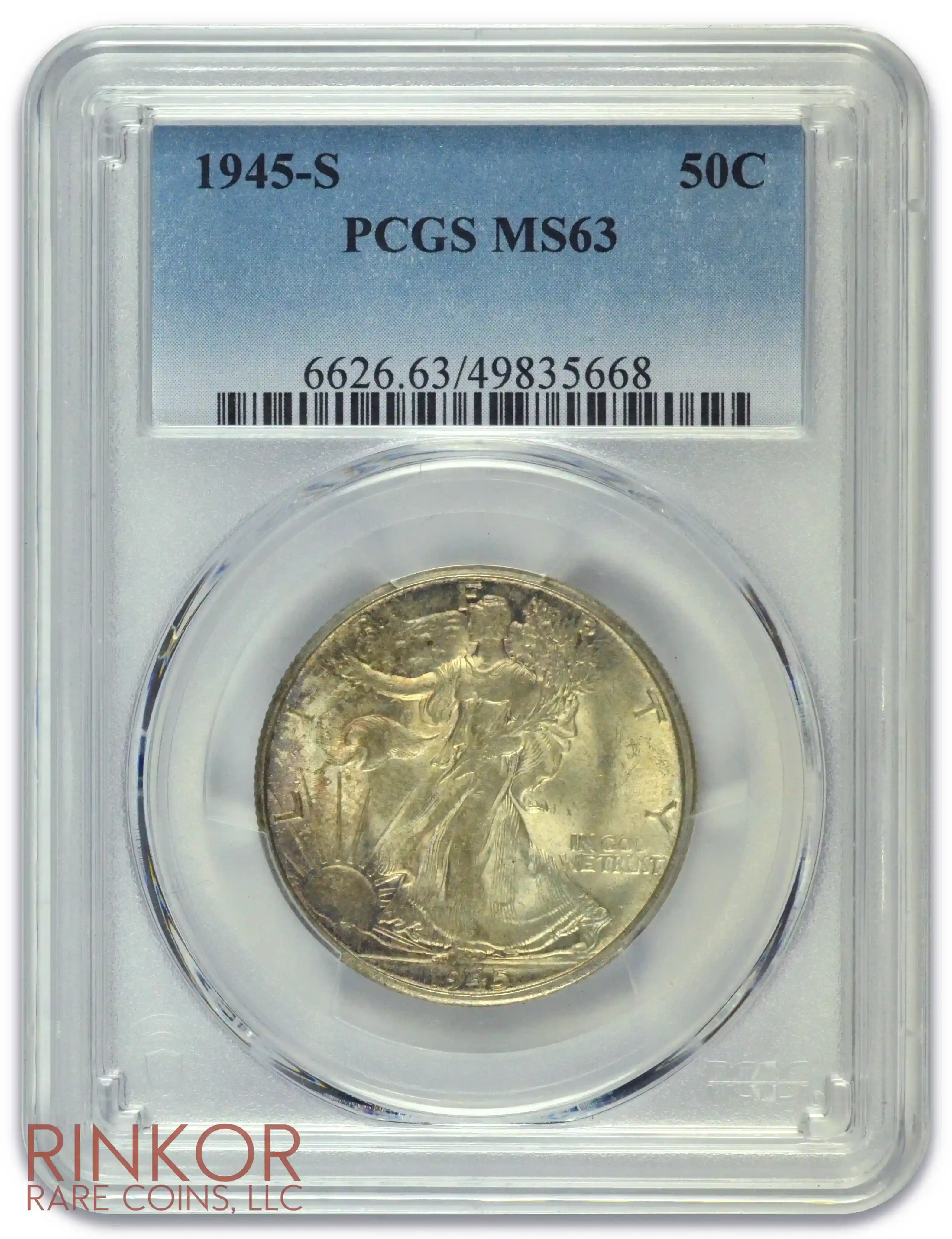 1945-S Walking Liberty PCGS MS 63