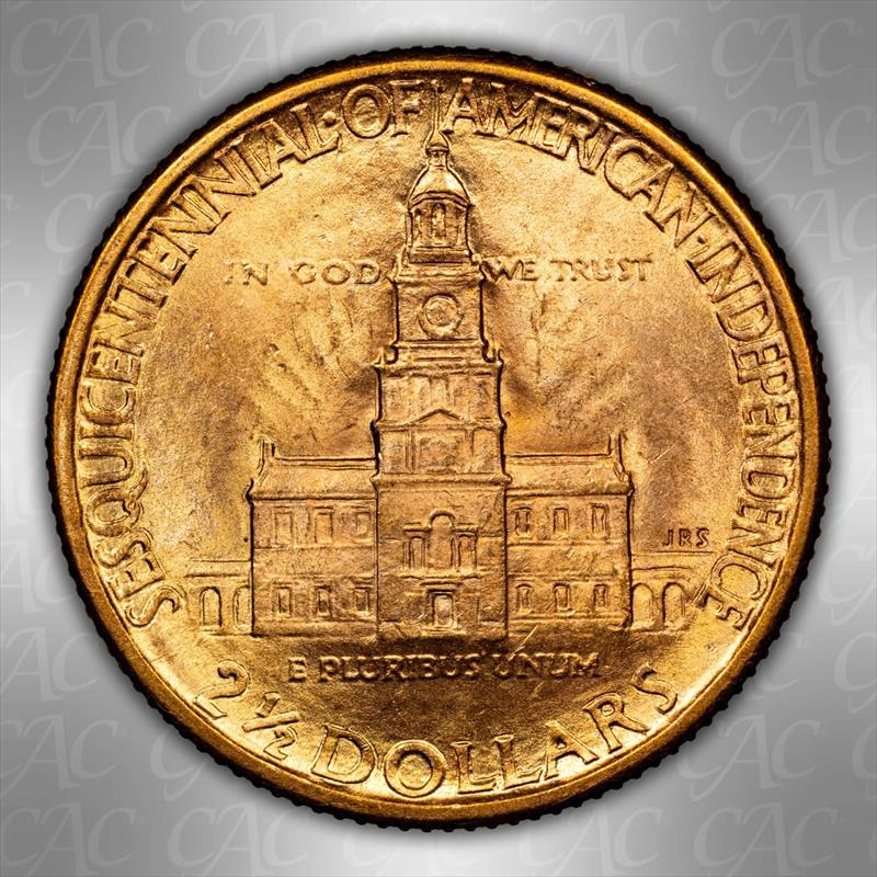 1926 Sesquicentennial $2.50 CACG MS 64