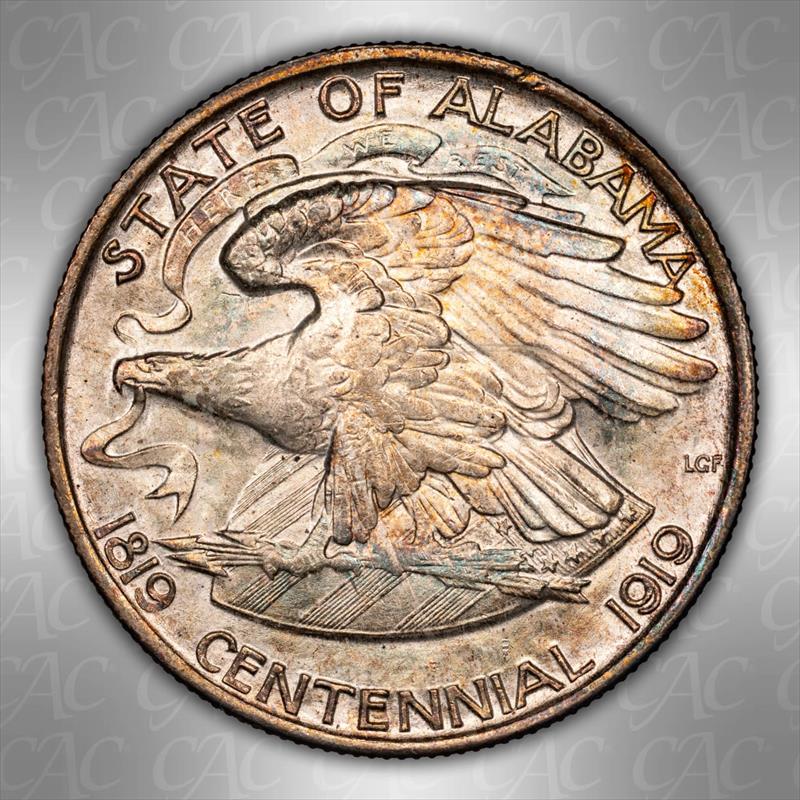 1921 Alabama 50c CACG MS 65