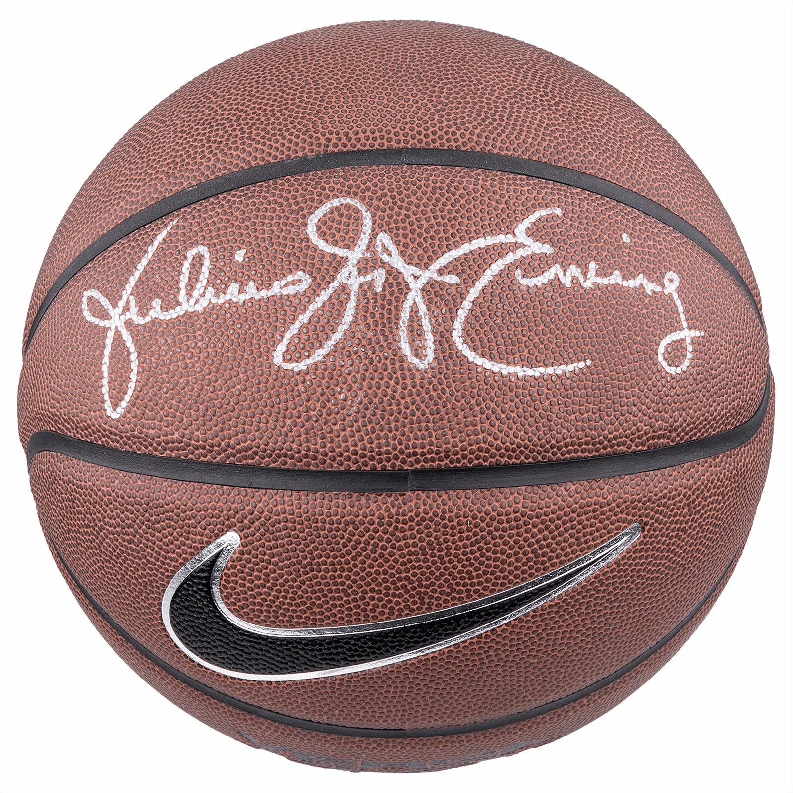Julius Dr J Erving Signed Nike Basketball PSA Certified 