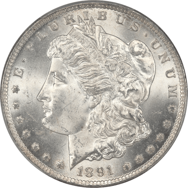 1891-CC Morgan Silver Dollar PCGS MS65 VAM 3 Spitting Eagle 