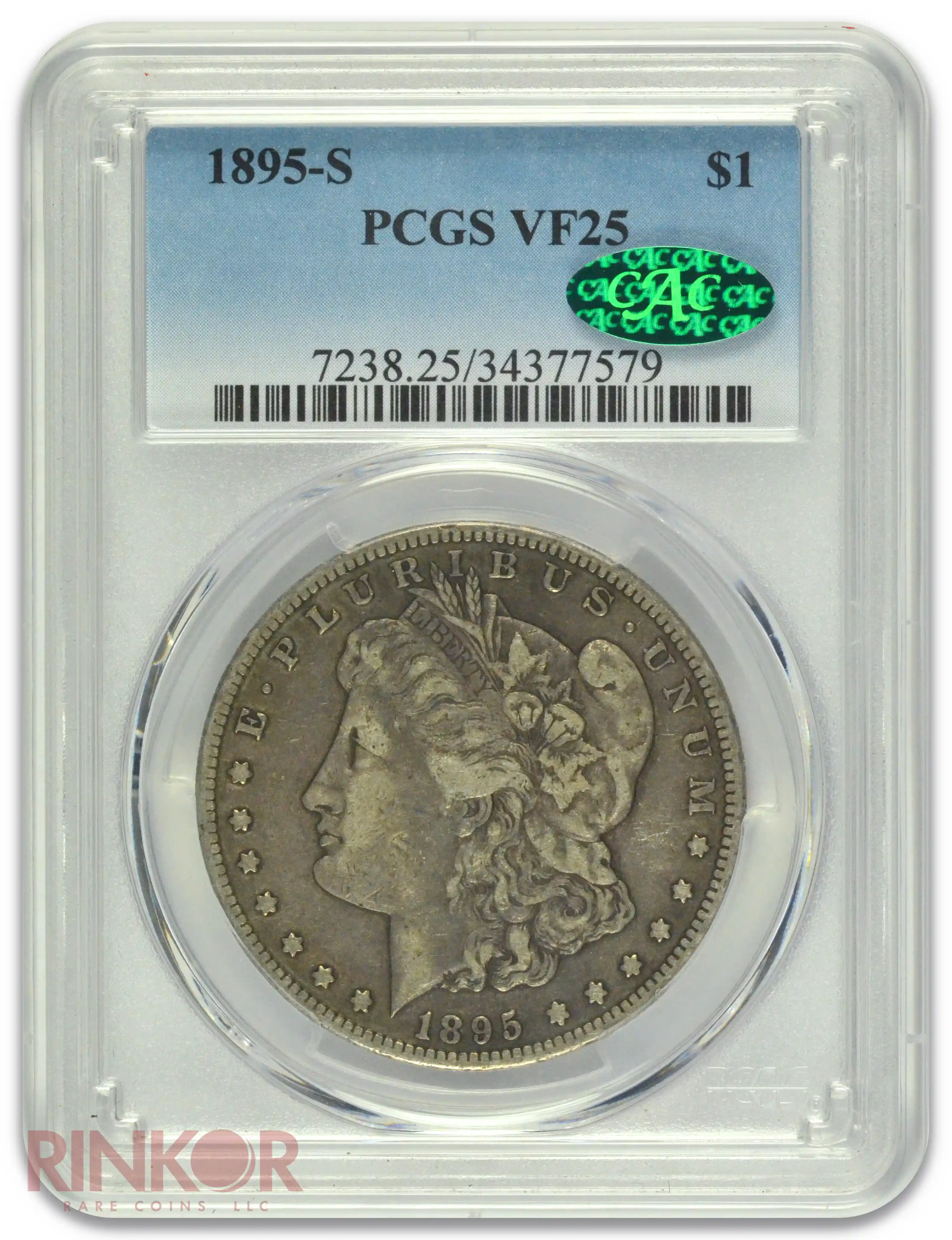 1895-S $1 PCGS VF-25 CAC