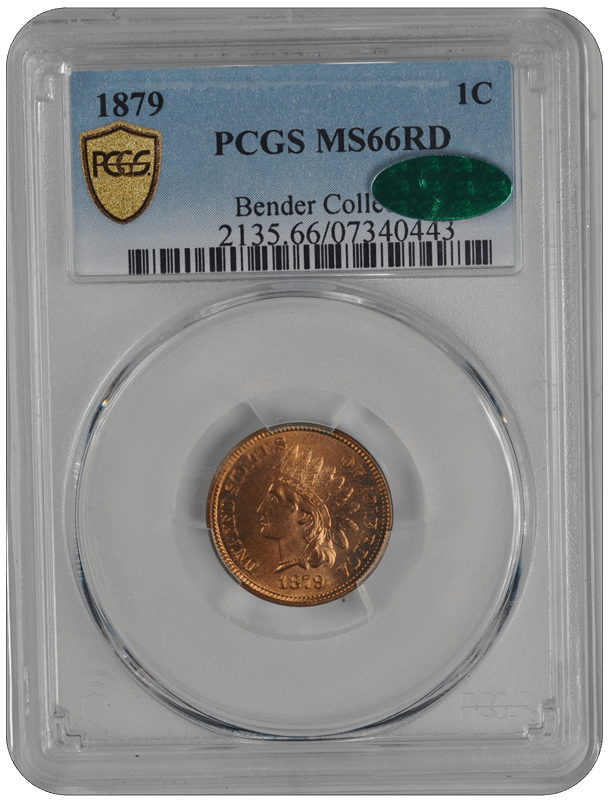 1879 Indian Head PCGS CAC RD 66