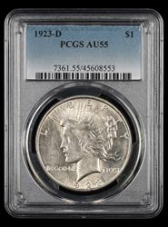 1923 D $1 PCGS AU55 AU55