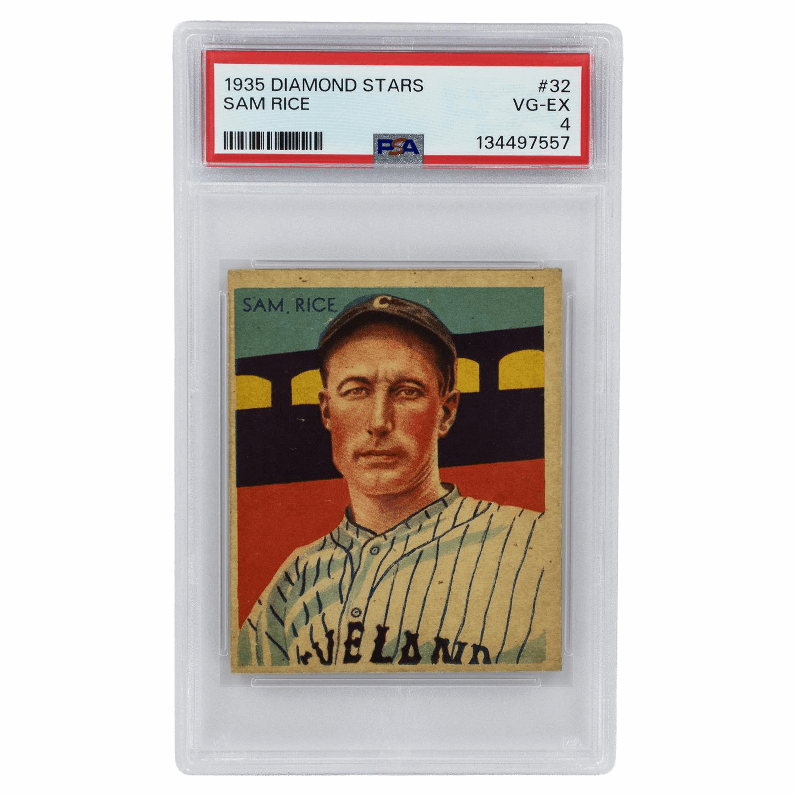 1935 Diamond Stars Sam Rice #32 PSA VG-EX 4 Cert #134497557