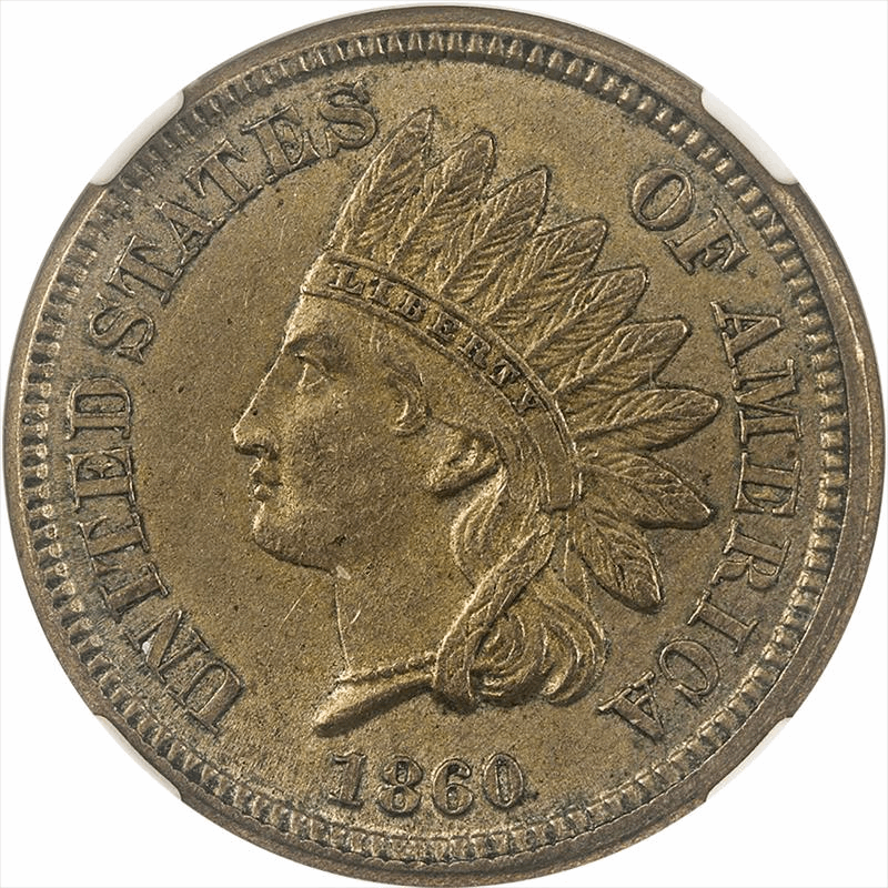 1860  Indian Head Cent NGC MS 61 - Nice Original Coin